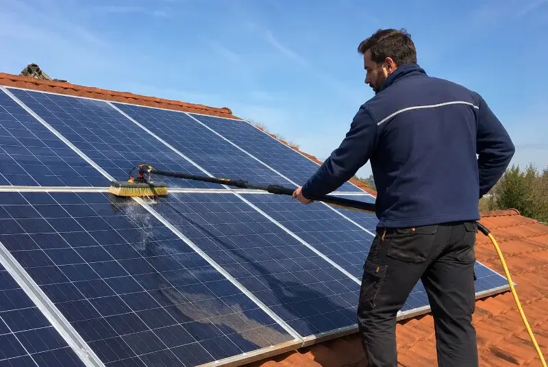 Nettoyage et entretien de panneaux solaires à Belvis